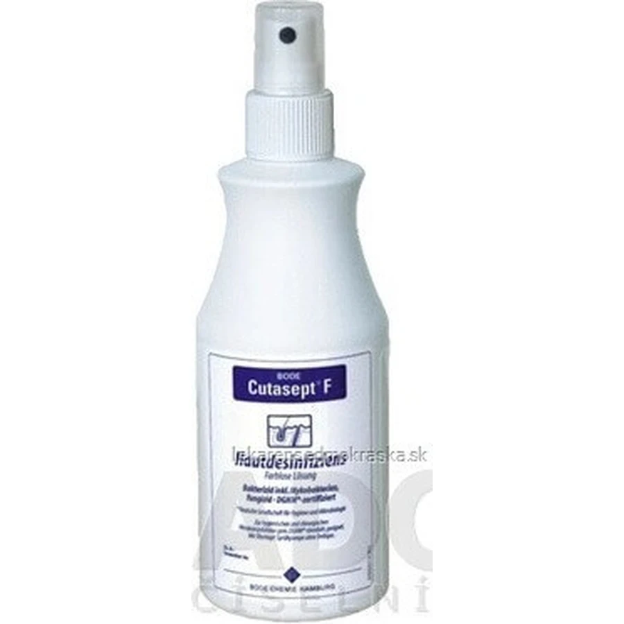 Hartmann BODE Cutasept F Spray 1×250 мл, бесцветное спиртовое дезинфицирующее средство для ванных комнат: цены и характеристики