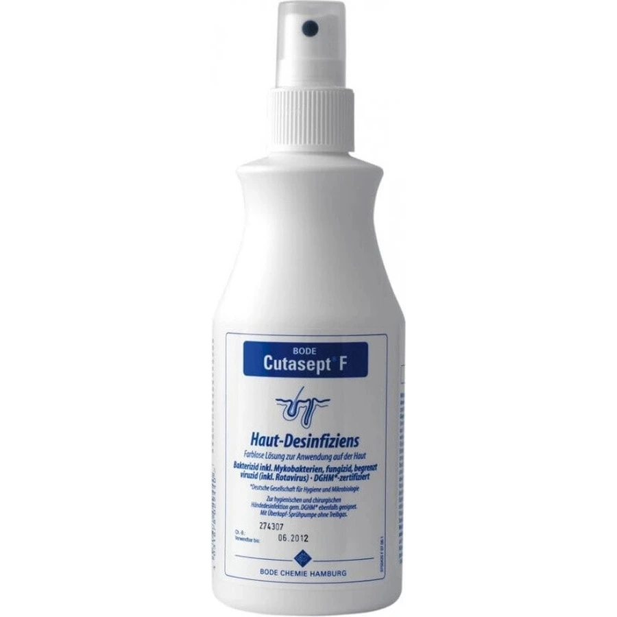 Hartmann BODE Cutasept F Spray 1×250 мл, бесцветное спиртовое дезинфицирующее средство для ванных комнат: цены и характеристики
