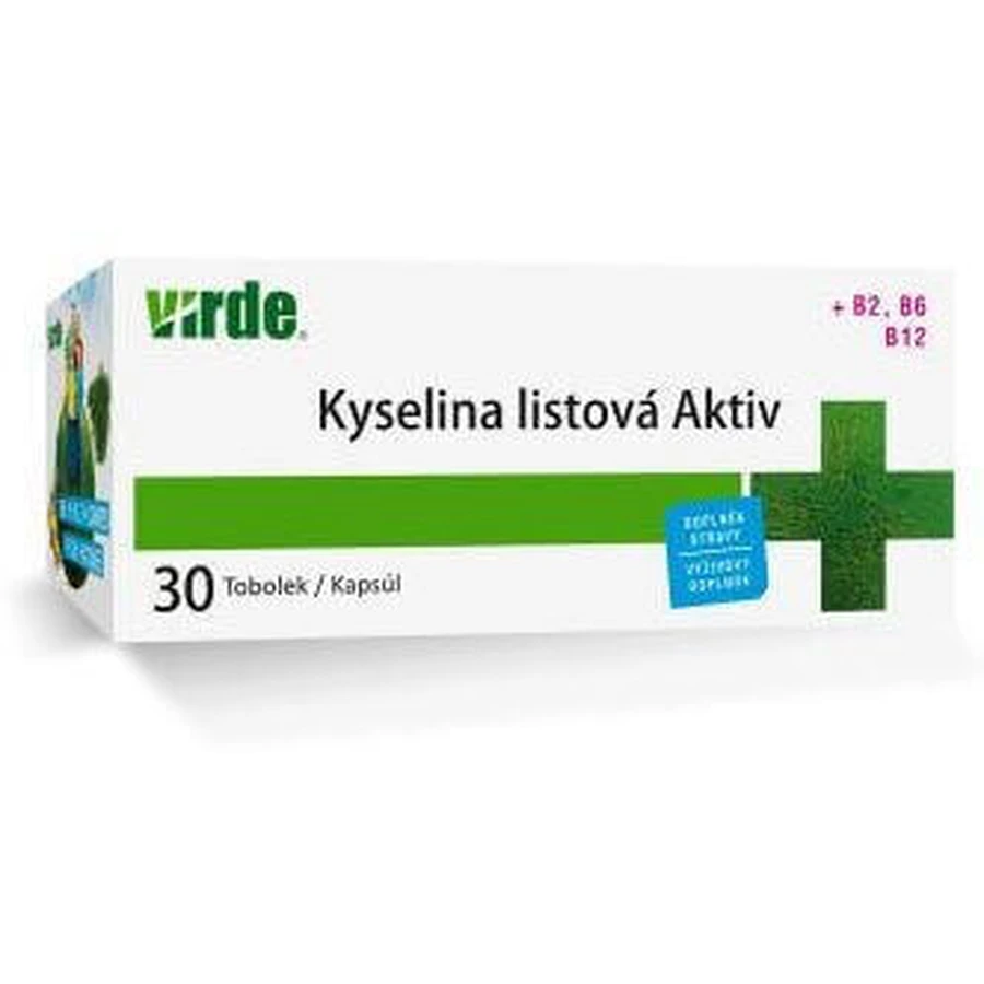 Virde Фолієва кислота актив 30 капсул: ціни та характеристики