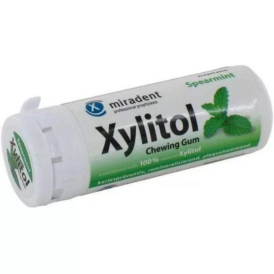 Жувальна гумка Hager & Werken Miradent Xylitol з м'ятою, 30 шт.: ціни та характеристики