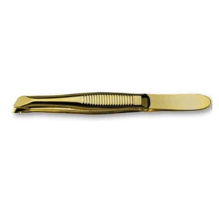 Пінцет для брів Kiepe Carbon Steel Gold