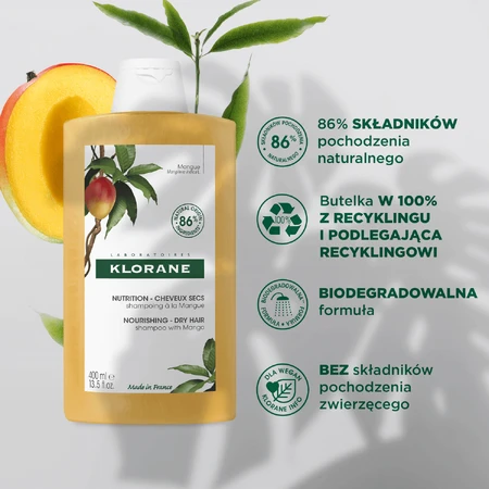 Klorane, Шампунь с манго, 400 мл: цены и характеристики