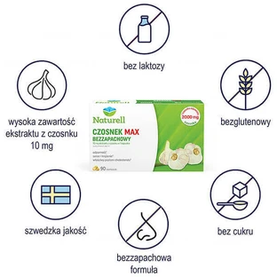 Naturell Часник Макс без запаху, 90 капсул