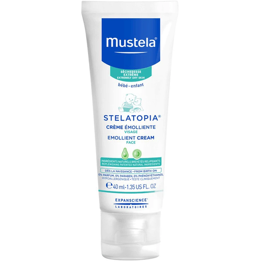 Крем для лица Mustela Stelatopia Baby Смягчающий для склонной к атопии кожи, 40 мл: цены и характеристики