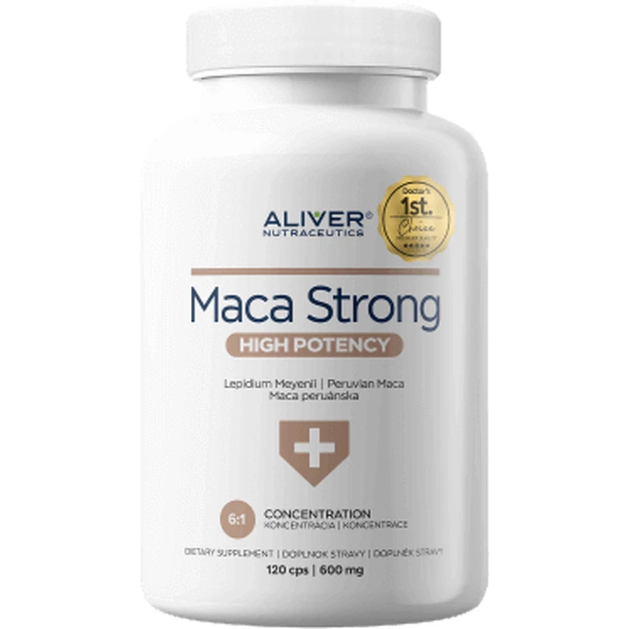 Aliver Nutraceutics Doctor's 1st. choice Мака сильна 120 капсул: ціни та характеристики