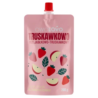 Полунично-яблучний мус "Оволово" в тубі, 200 г КОРОТКИЙ СРОК ДІЇ