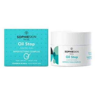 Зволожуючий денний флюїд для шкіри, схильної до акне Oil Stop, 50 мл, Sophieskin