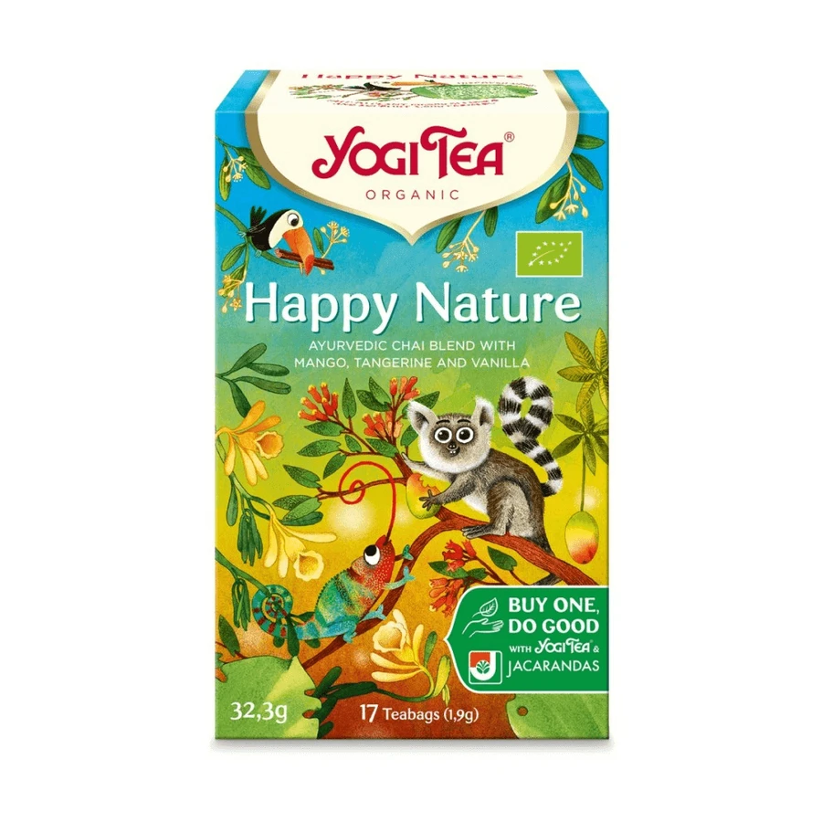 Органічний чай Happy Nature, 17 пакетиків, Yogi Tea: ціни та характеристики