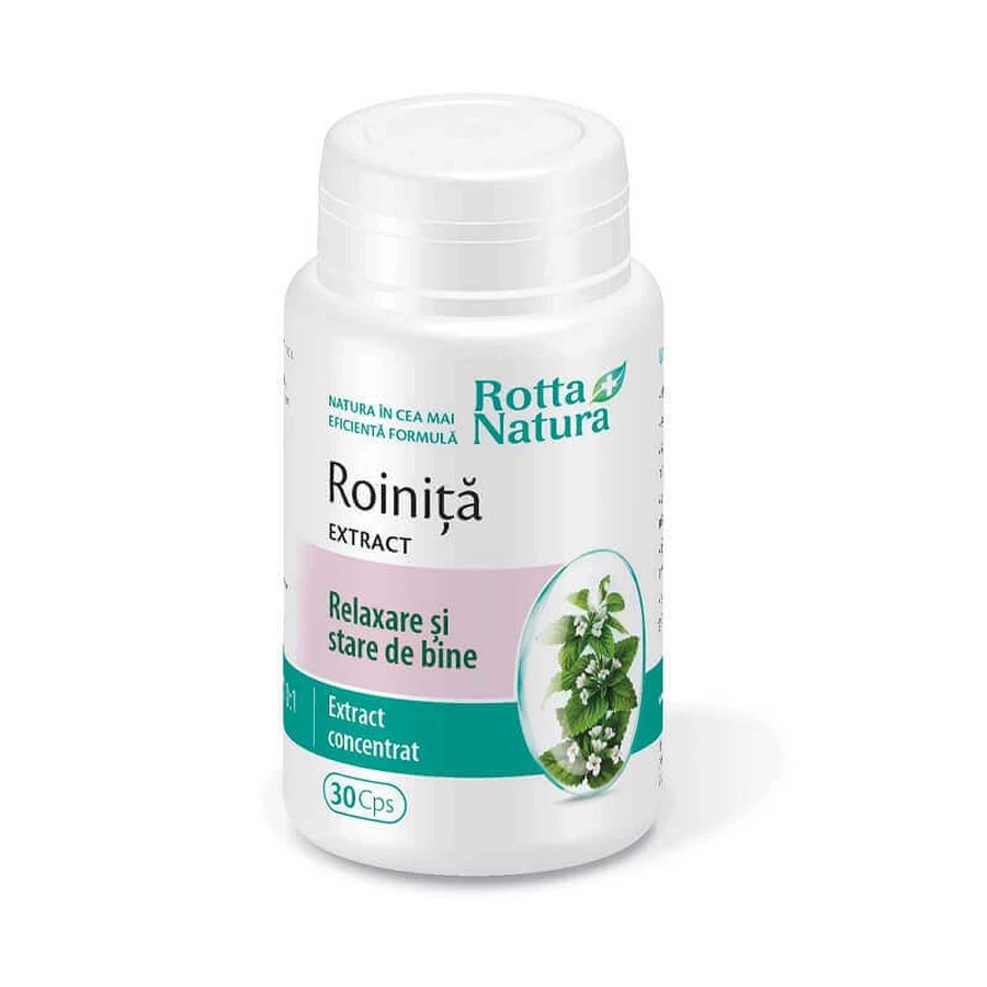 Екстракт Меліси Rotta Natura Roinita, 30 капсул: ціни та характеристики
