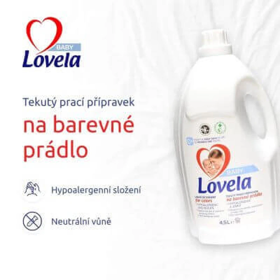 Рідкий засіб для прання кольорової білизни, 2,9 л, Lovela Baby: ціни та характеристики