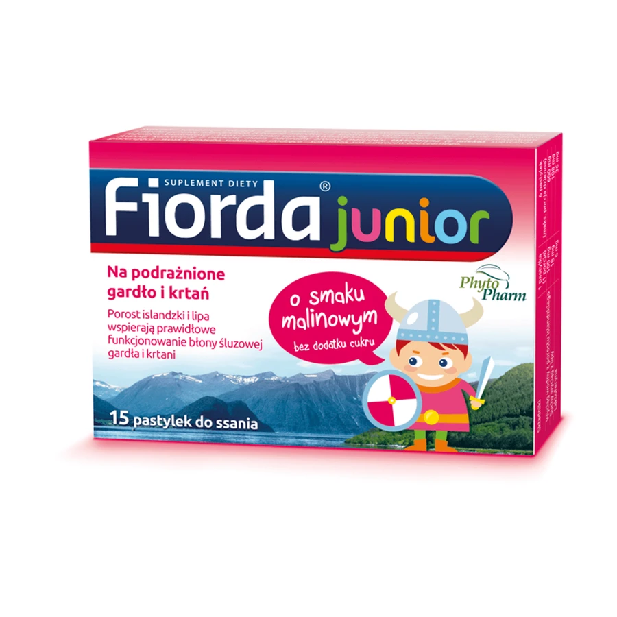 Фьорда Юниор (Fiorda Junior) вкус малины 15 пастилок: цены и характеристики