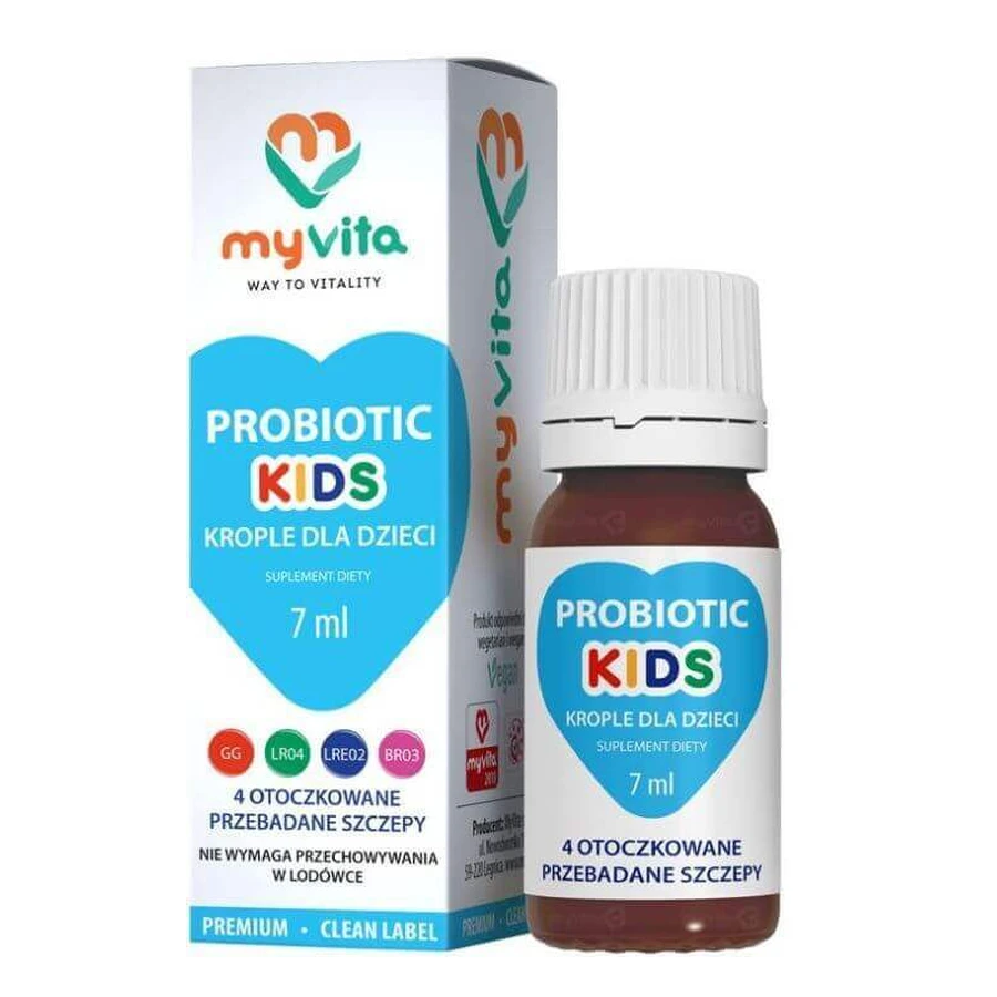 Пробіотик KIDS краплі 7 мл MyVita: ціни та характеристики