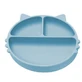 Силиконовая тарелка с отделениями и присоской Kitty, 6 месяцев+, Aqua Blue, Appekids