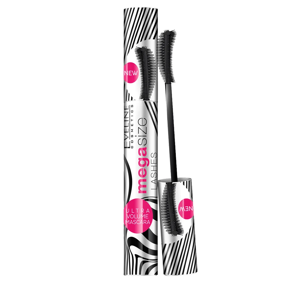 Eveline Cosmetics Mega Size Lashes Mascara Утолщающая и подтягивающая тушь для ресниц, 10 мл: цены и характеристики