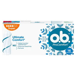 Тампоны гигиенические, OB ProComfort Super, 16 шт.