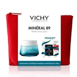 Крем для сухой кожи Mineral 89, 50 мл + Флюид Capital Soleil SPF 50+, 15 мл + Тональный крем Dermablend, 25 Nude, 1 мл + Шампунь Aminexil Dercos, 50 мл, Vichy
