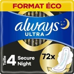 Always Ultra Hygienic Woolies безопасная ночь с крылышками 72 шт.: цены и характеристики