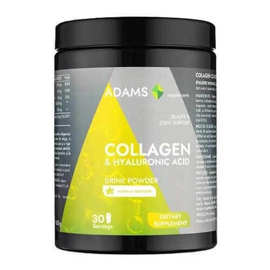 Коллаген HA Active Line растворимый порошок со вкусом ванили Коллаген HA Active Line, 600 г, Adams: цены и характеристики