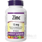 WEBBER NATURALS Цинк 15 мг 1×90 табл, пищевая добавка: цены и характеристики