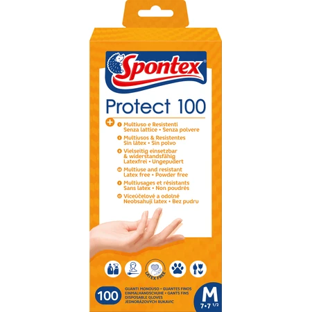 Spontex Protect M 100 шт: цены и характеристики