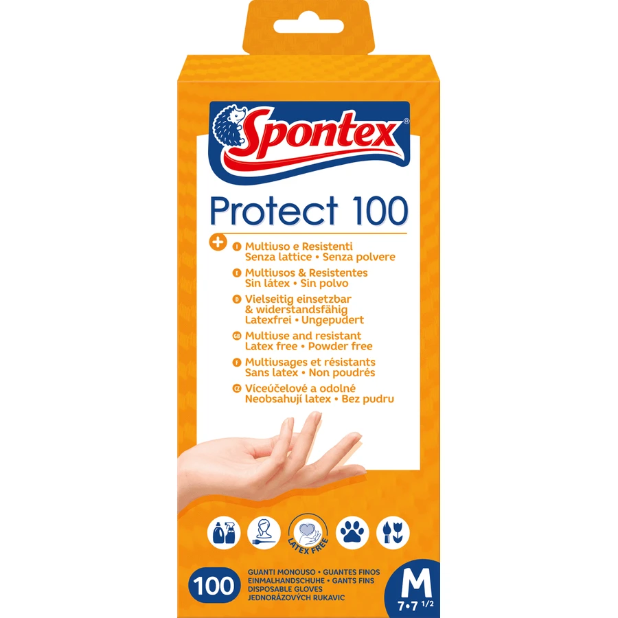Spontex Protect M 100 шт: цены и характеристики