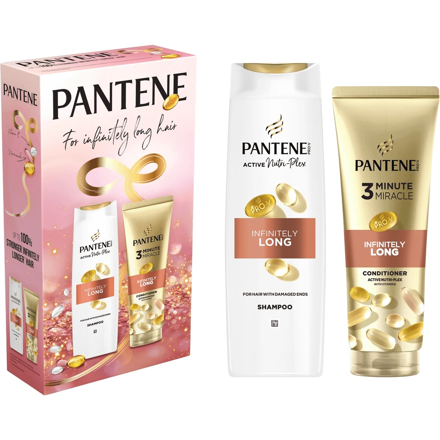 Набор средств Pantene Pantene Infinitely Long: ампула 400 мл и сыворотка 220 мл: цены и характеристики