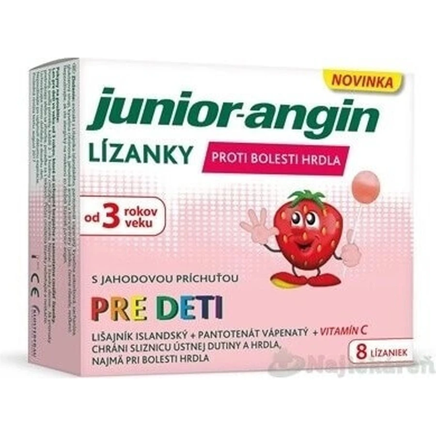 Льодяники Юніор-ангін для дітей 1×8 шт, льодяники для дітей: ціни та характеристики