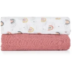 Ковдра з бамбукового мусліну Petite&Mars Misty Rose Rainbow 2в1, 120 х 120 см 2 шт: ціни та характеристики
