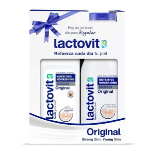 Гель для душу 600 мл та молочко для тіла 400 мл Original, Lactovit