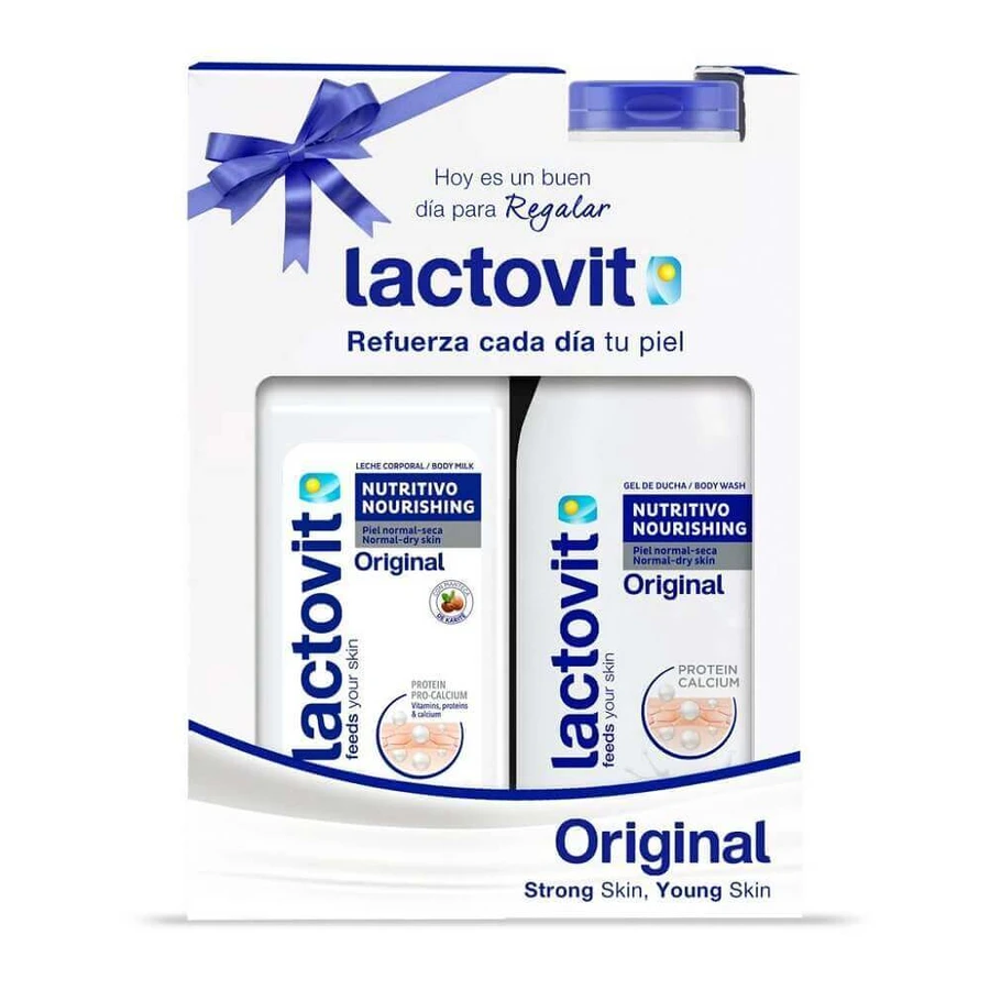 Гель для душу 600 мл та молочко для тіла 400 мл Original, Lactovit: ціни та характеристики