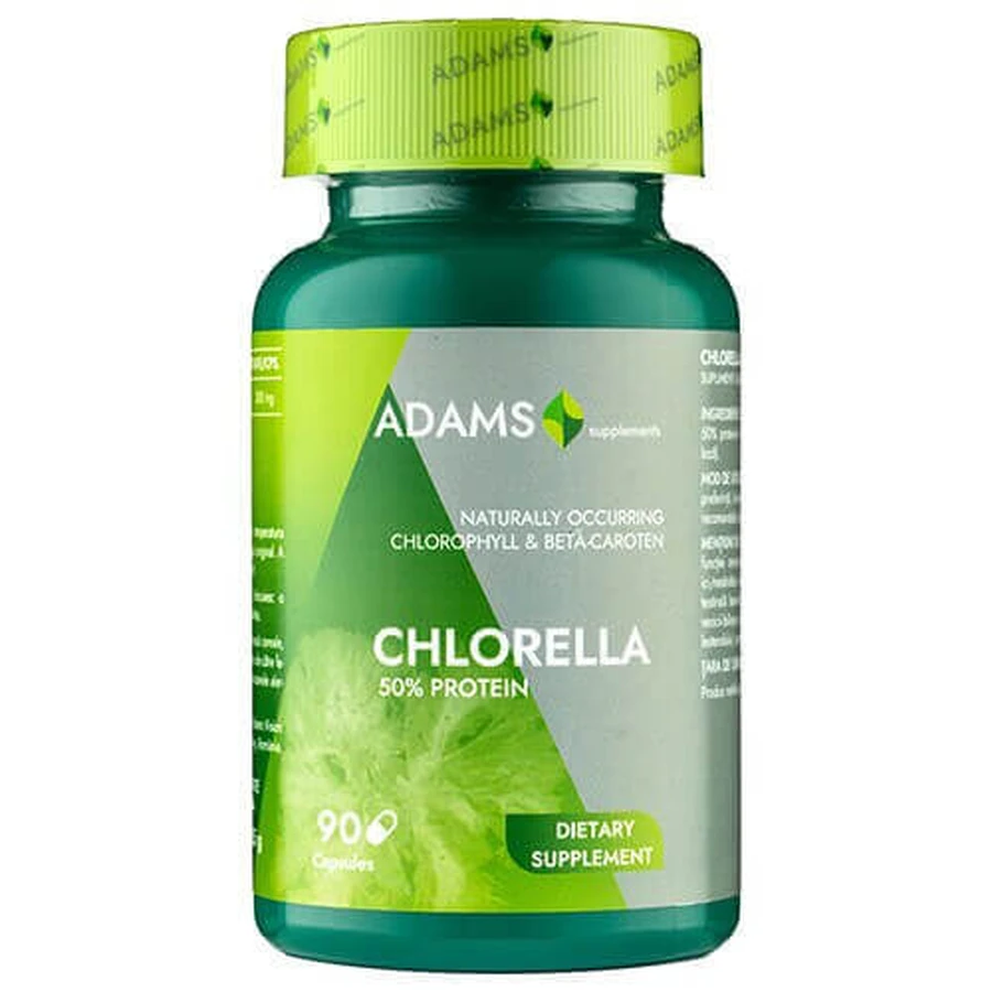 Хлорелла, 300 мг, 90 капсул, Adams Supplements: цены и характеристики