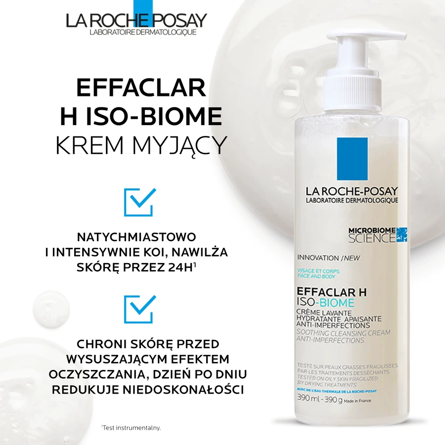 La Roche-Posay Effaclar H Iso-Biome, Очищающий крем, 390 мл: цены и характеристики