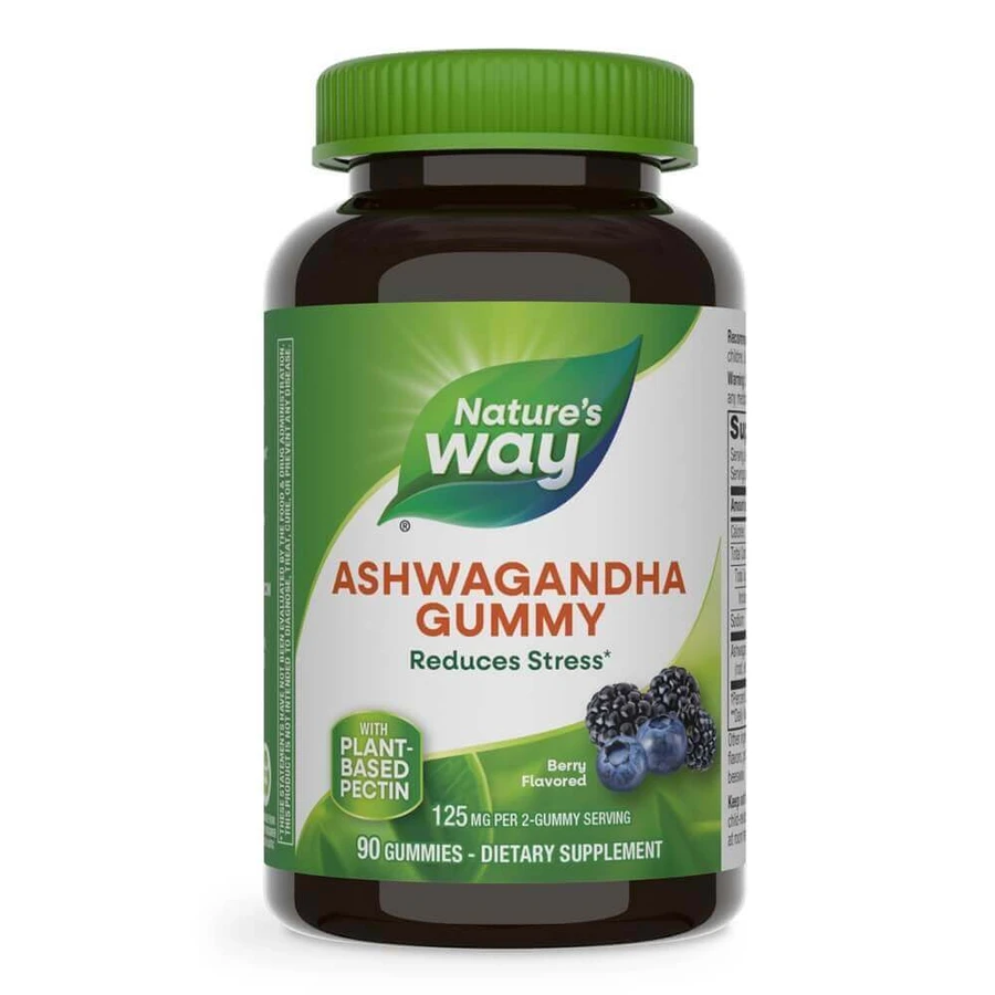 Желейні пастилки з ашвагандхи зі смаком ягід Ashwagandha Gummy, 125 мг, 90 пастилок, Secom: ціни та характеристики