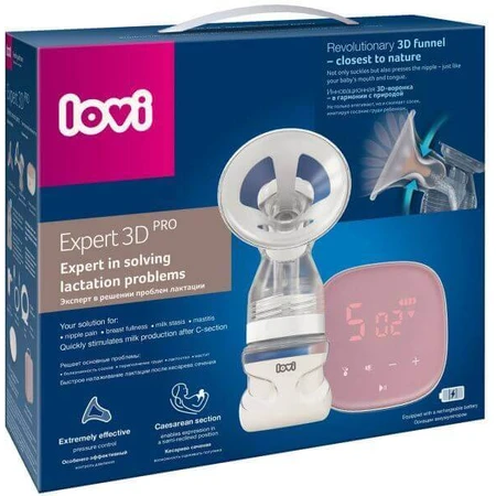 Двоступеневий електричний молоковідсмоктувач LOVI Expert 3D PRO: ціни та характеристики