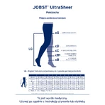 Jobst Ultra Sheer, компрессионные носки, CCL2, закрытый носок, размер 5, натуральный: цены и характеристики