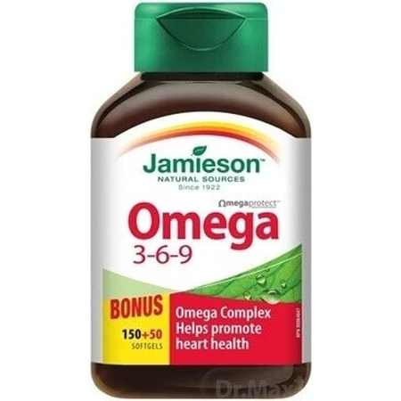 JAMIESON OMEGA 3-6-9 1×200 табл, пищевая добавка: цены и характеристики