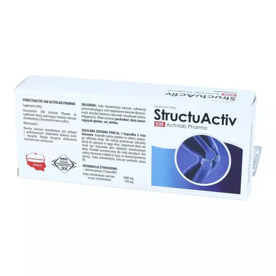 СтруктуАктив StructuActiv 500 ActivLab Pharma, 60 капсул: ціни та характеристики