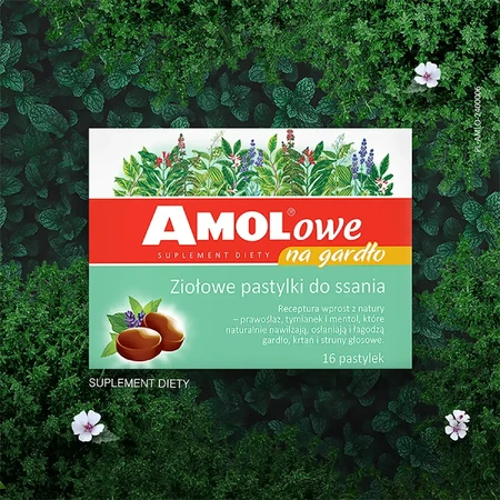 Трав'яні пастилки Orifarm AMOLowe na gardło для розсмоктування, 16 шт.: ціни та характеристики
