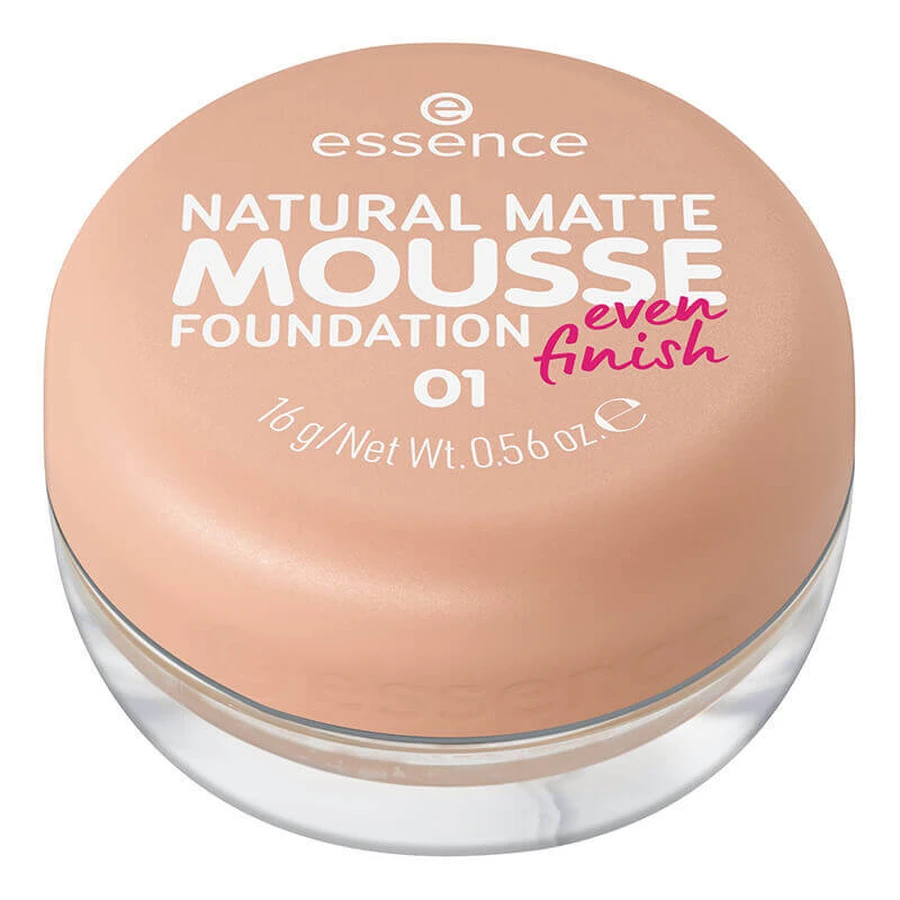 Натуральний матовий тональний крем-мус, 16 г, Essence, Natural Matte Matte Mousse, 16 г, Essence: ціни та характеристики
