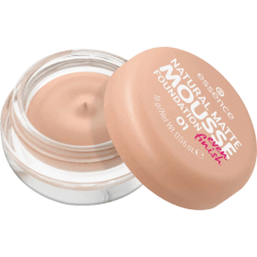 Натуральний матовий тональний крем-мус, 16 г, Essence, Natural Matte Matte Mousse, 16 г, Essence: ціни та характеристики