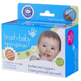 Brush-Baby Салфетки для прорезывания зубов, ромашка и ксилит для очистки зубов, 0-16 месяцев, 20 шт.