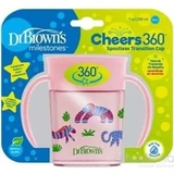 Кружка DR.BROWNS CHEERS 360° JUNGLE 6M+ 1×200 мл, питье без капель и проливов