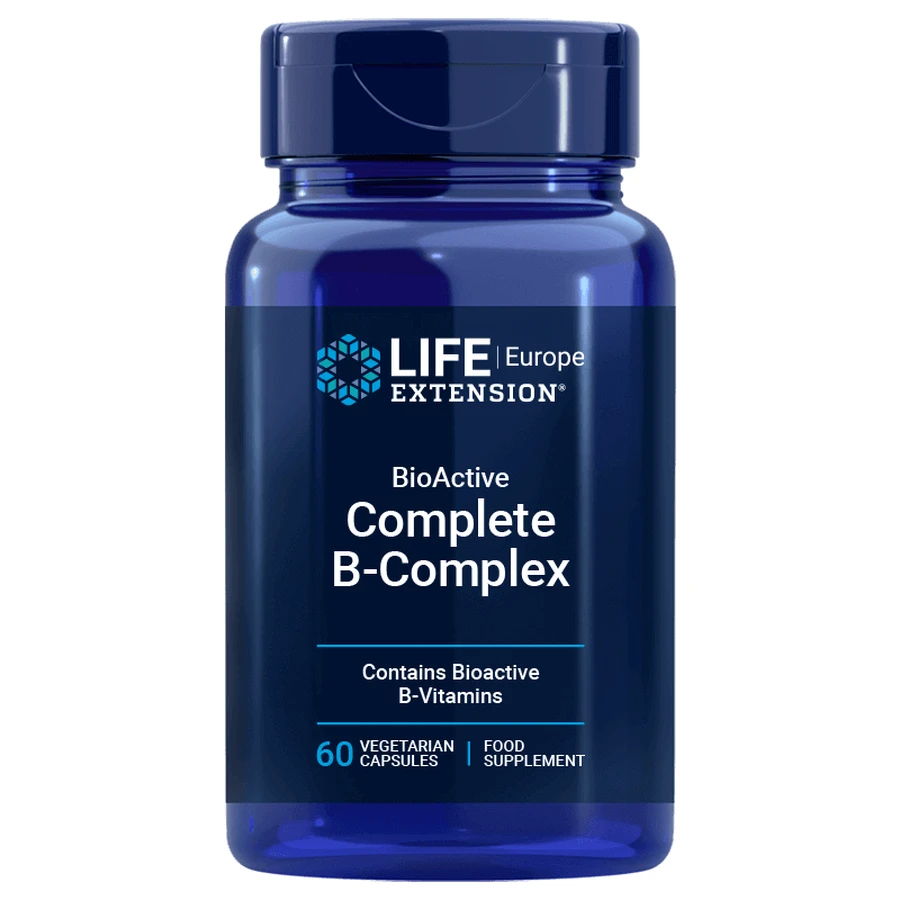 Комплекс вітамінів групи В - BioActive Complete B Complex Life Extension - 60 капсул: ціни та характеристики