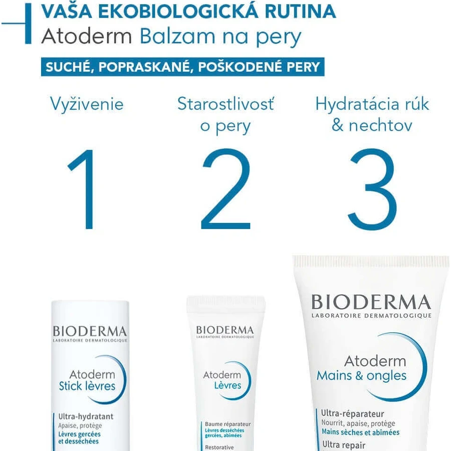 BIODERMA Atoderm Lip Balm 1×15 мл, бальзам для губ: цены и характеристики