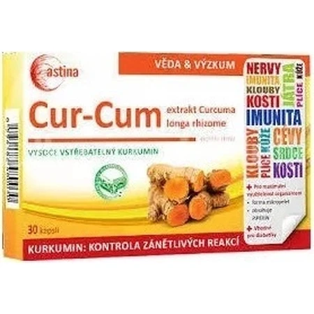 Astina Cur-Cum 1×60 cps, куркумін, що добре засвоюється: ціни та характеристики