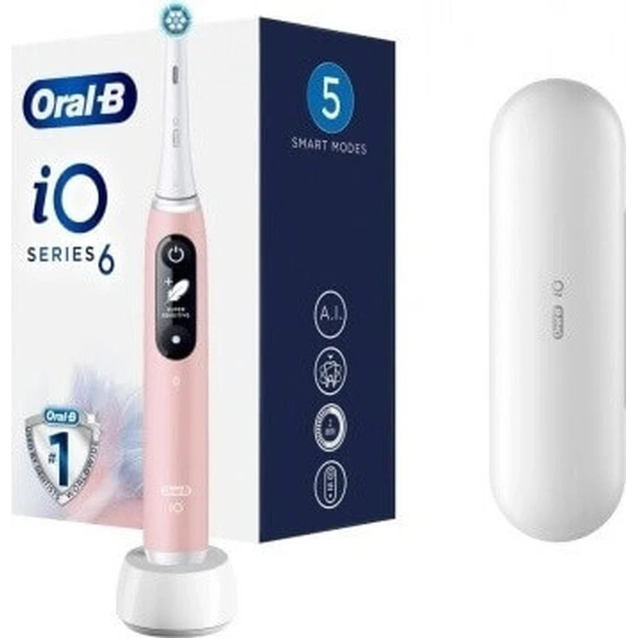 Електрична зубна щітка Oral-B iO Series 6 Pink 1×1, електрична зубна щітка: ціни та характеристики