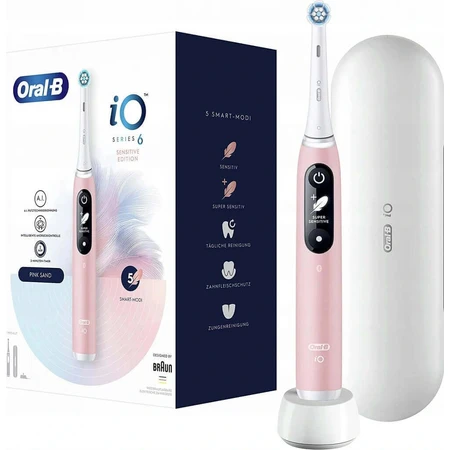Електрична зубна щітка Oral-B iO Series 6 Pink 1×1, електрична зубна щітка: ціни та характеристики