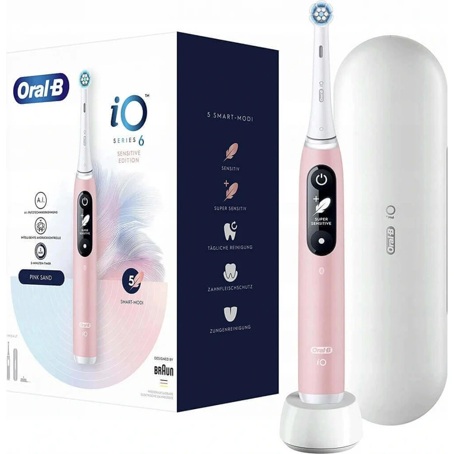 Електрична зубна щітка Oral-B iO Series 6 Pink 1×1, електрична зубна щітка: ціни та характеристики