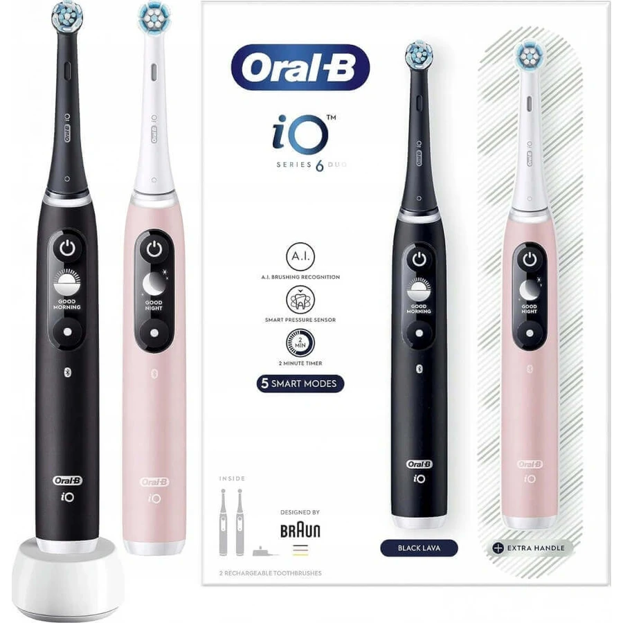 Електрична зубна щітка Oral-B iO Series 6 Pink 1×1, електрична зубна щітка: ціни та характеристики
