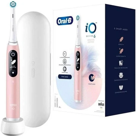Електрична зубна щітка Oral-B iO Series 6 Pink 1×1, електрична зубна щітка: ціни та характеристики